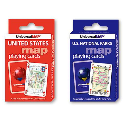 美国地图扑克